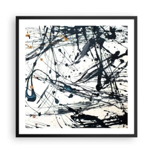 Plakat w czarnej ramie - Z sensem czy bez sensu? - 60x60 cm