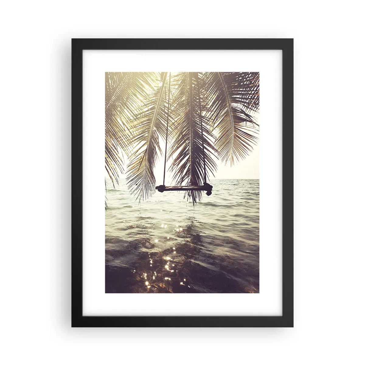 Plakat w czarnej ramie - Można bujać w obłokach do woli - 30x40 cm