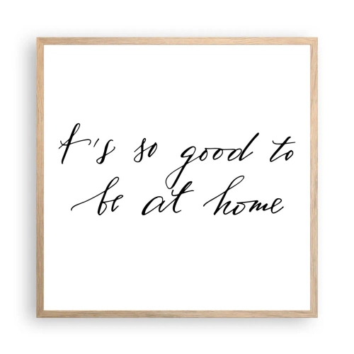 Plakat w ramie jasny dąb - Cała prawda - 60x60 cm