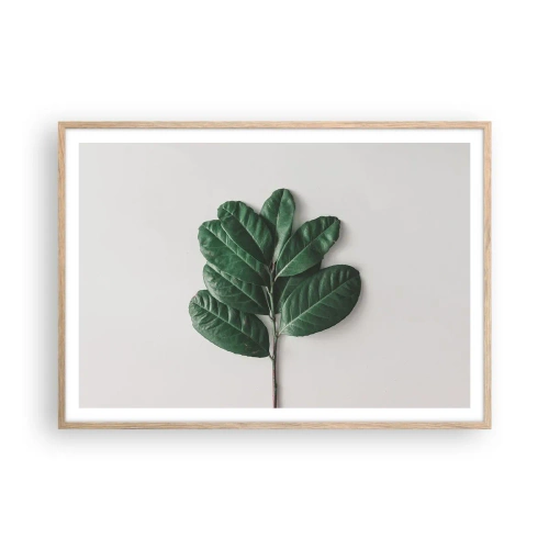 Plakat w ramie jasny dąb - Rysunek samej natury - 100x70 cm