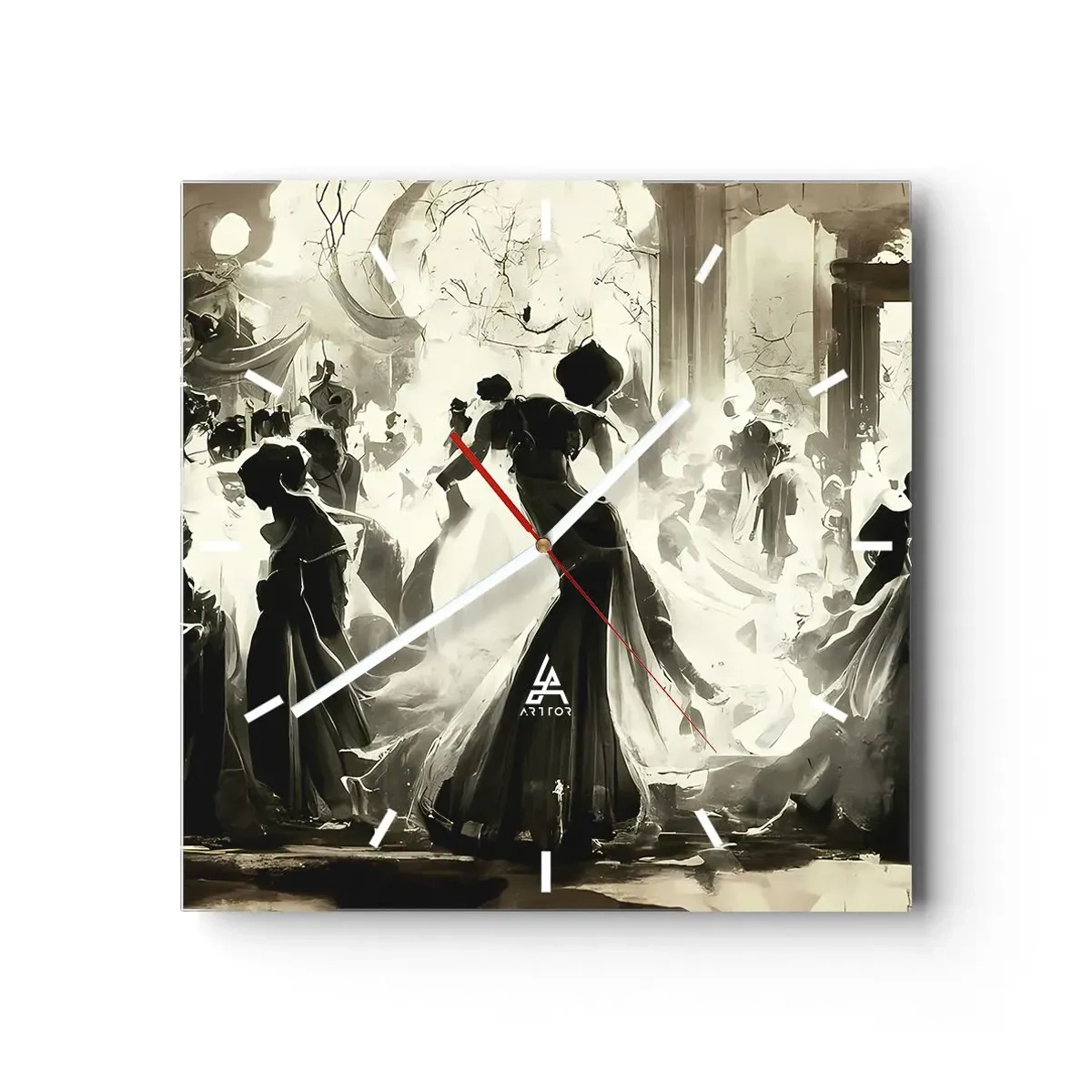 Zegar ścienny - Wielka maskarada - 40x40 cm