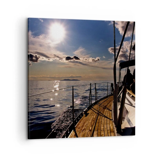 Obraz na płótnie - Pod żaglami w stronę słońca - 60x60 cm