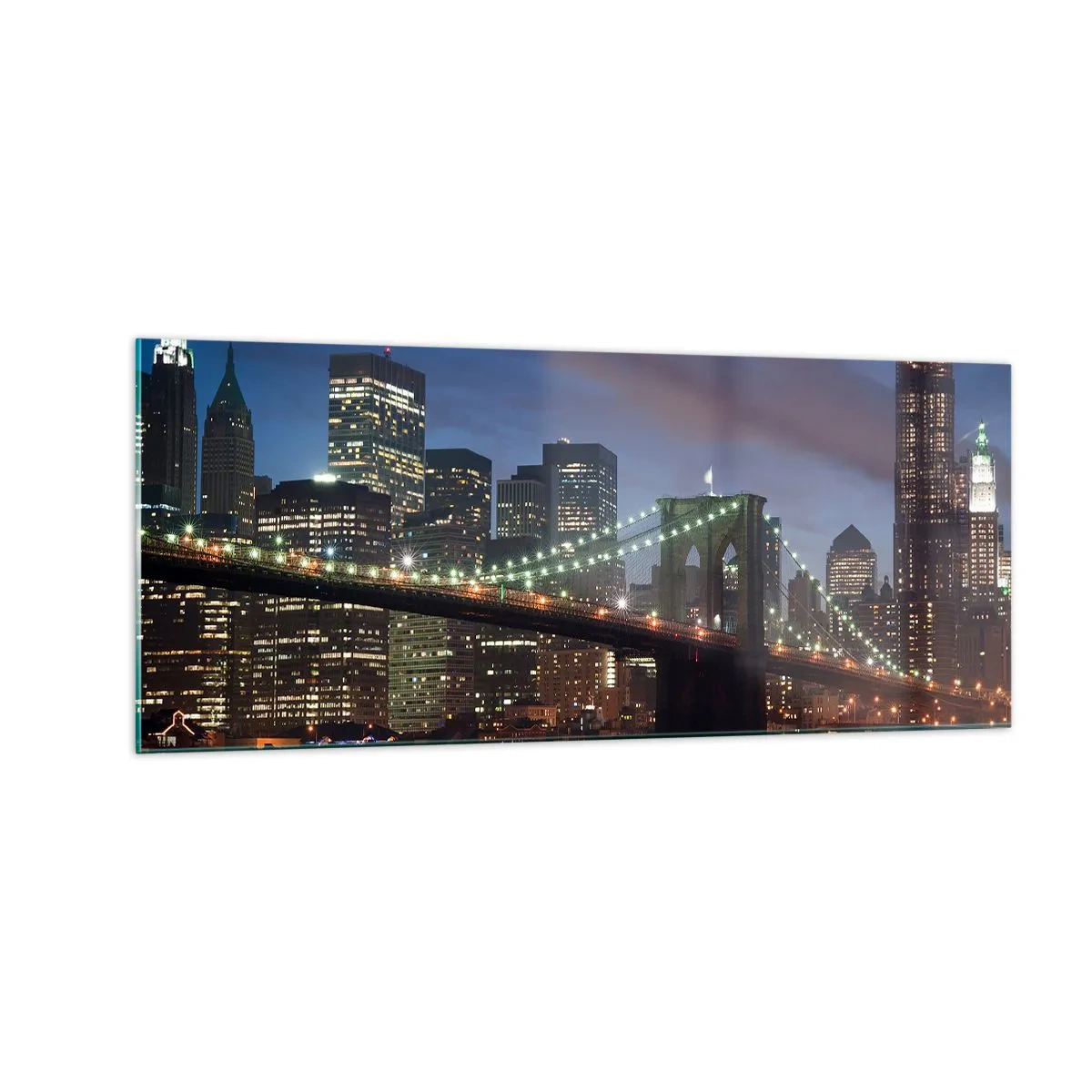 Obraz na szkle - Rozjarzona noc - 100x40 cm