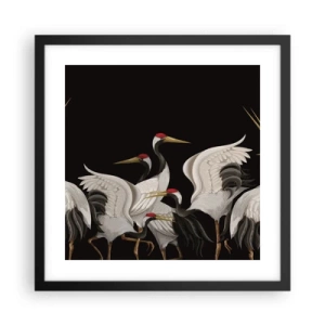 Plakat w czarnej ramie - Ptasie sprawy - 40x40 cm