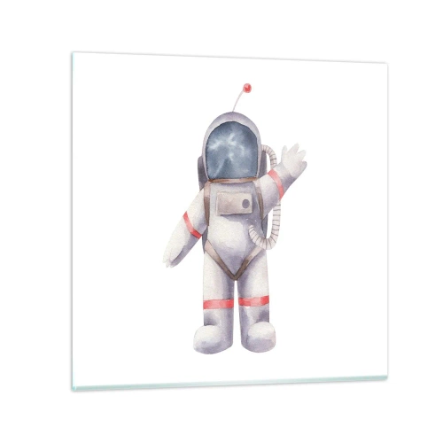 Obraz na szkle - To na razie! - 30x30 cm