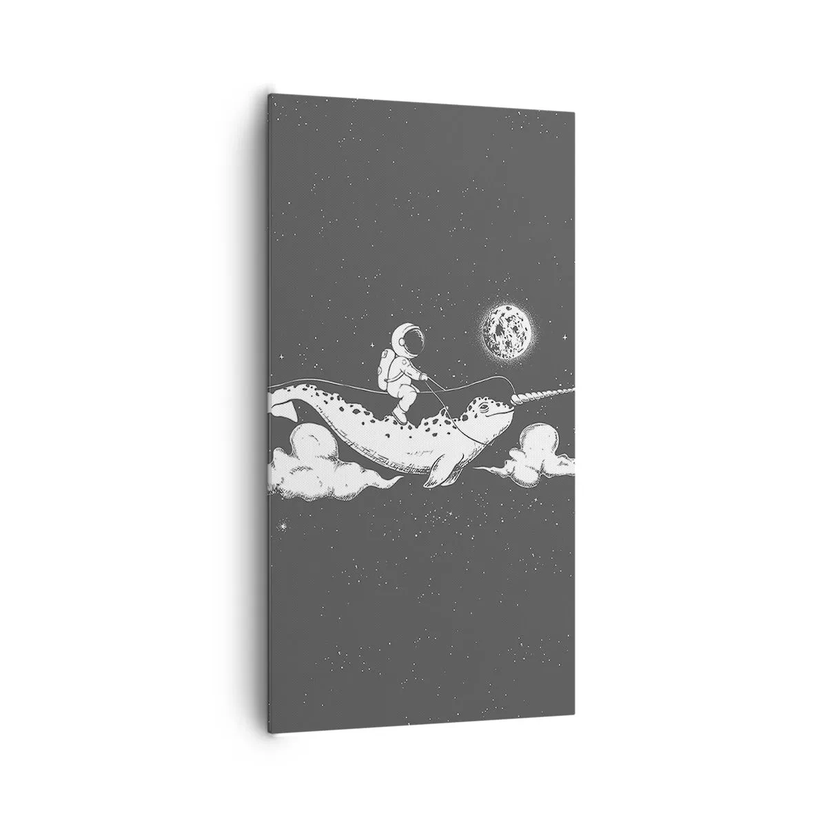 Obraz na płótnie - Kosmiczny jeździec - 65x120 cm