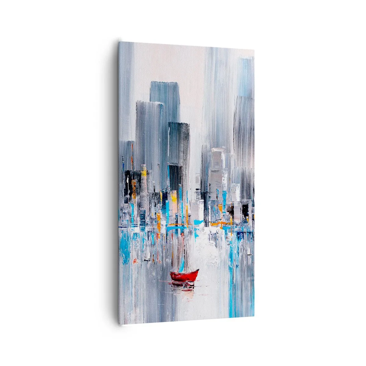 Obraz na płótnie - Metropolia nad zatoką - 65x120 cm