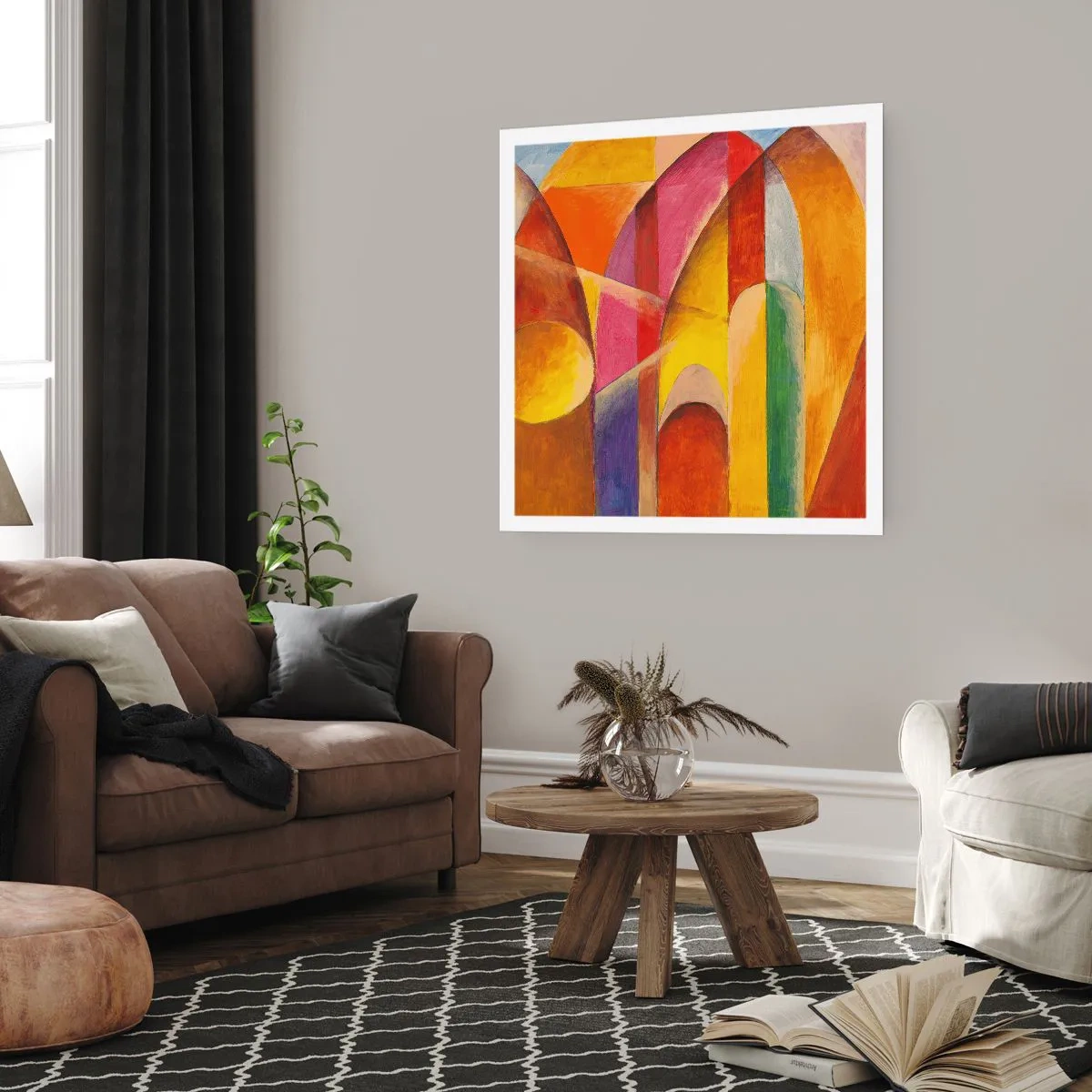 Plakat - Katedra słońca - 60x60 cm