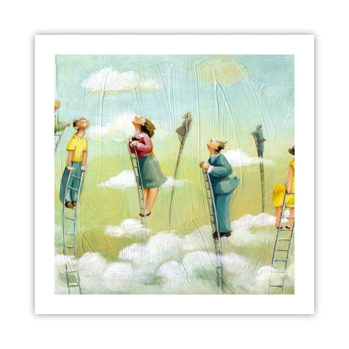 Plakat - Za swoim marzeniem - 50x50 cm