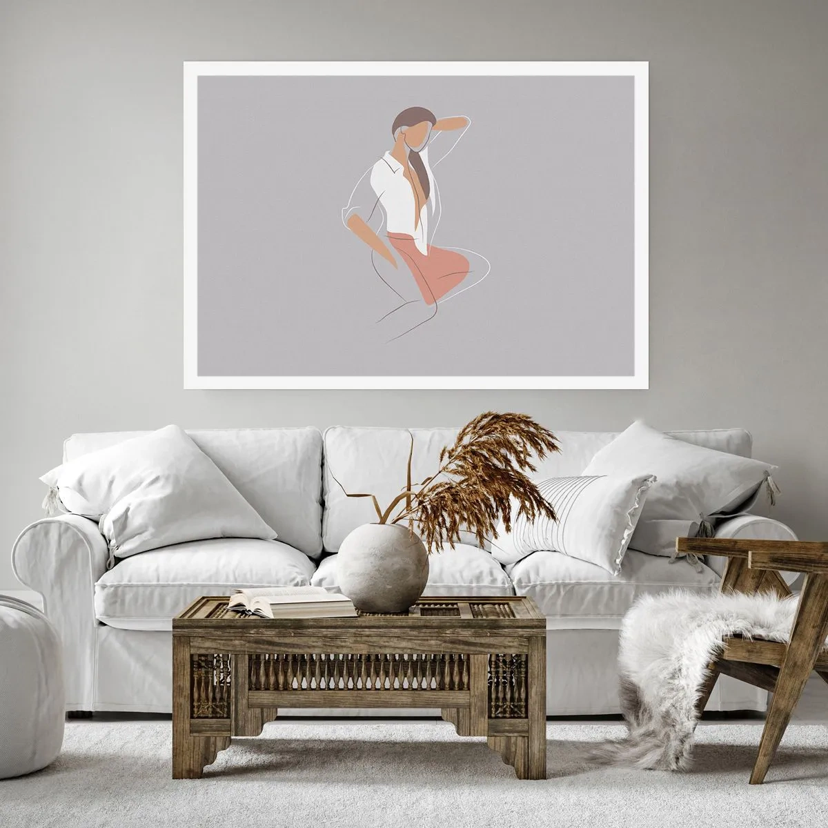 Plakat - Zarys wdzięku - 40x30 cm