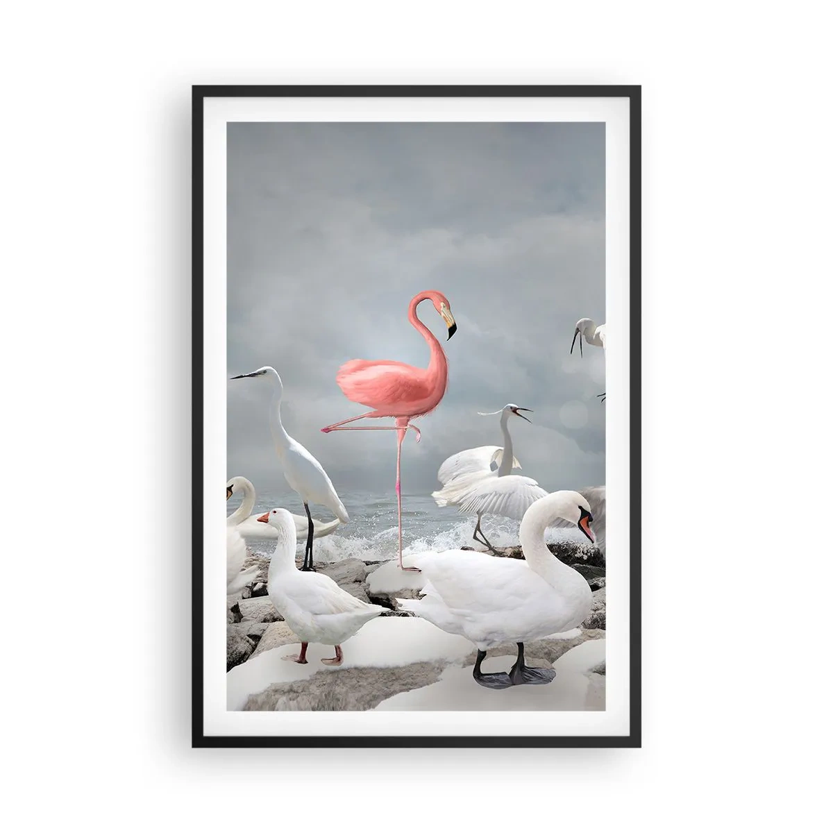 Plakat w czarnej ramie - Skąd się tu wziąłem? - 61x91 cm