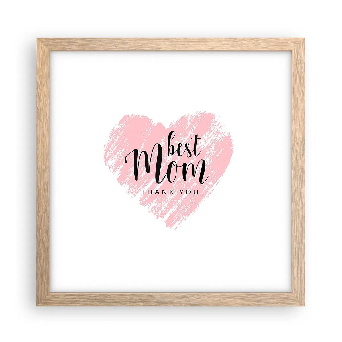 Plakat w ramie jasny dąb - Zawsze odpowiedni moment - 30x30 cm