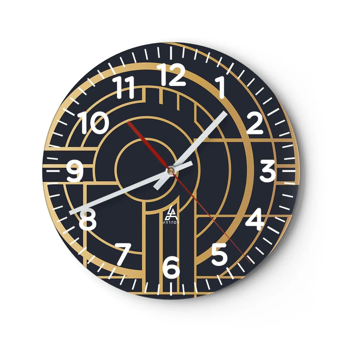 Zegar ścienny - Obroty rzeczy - 40x40 cm