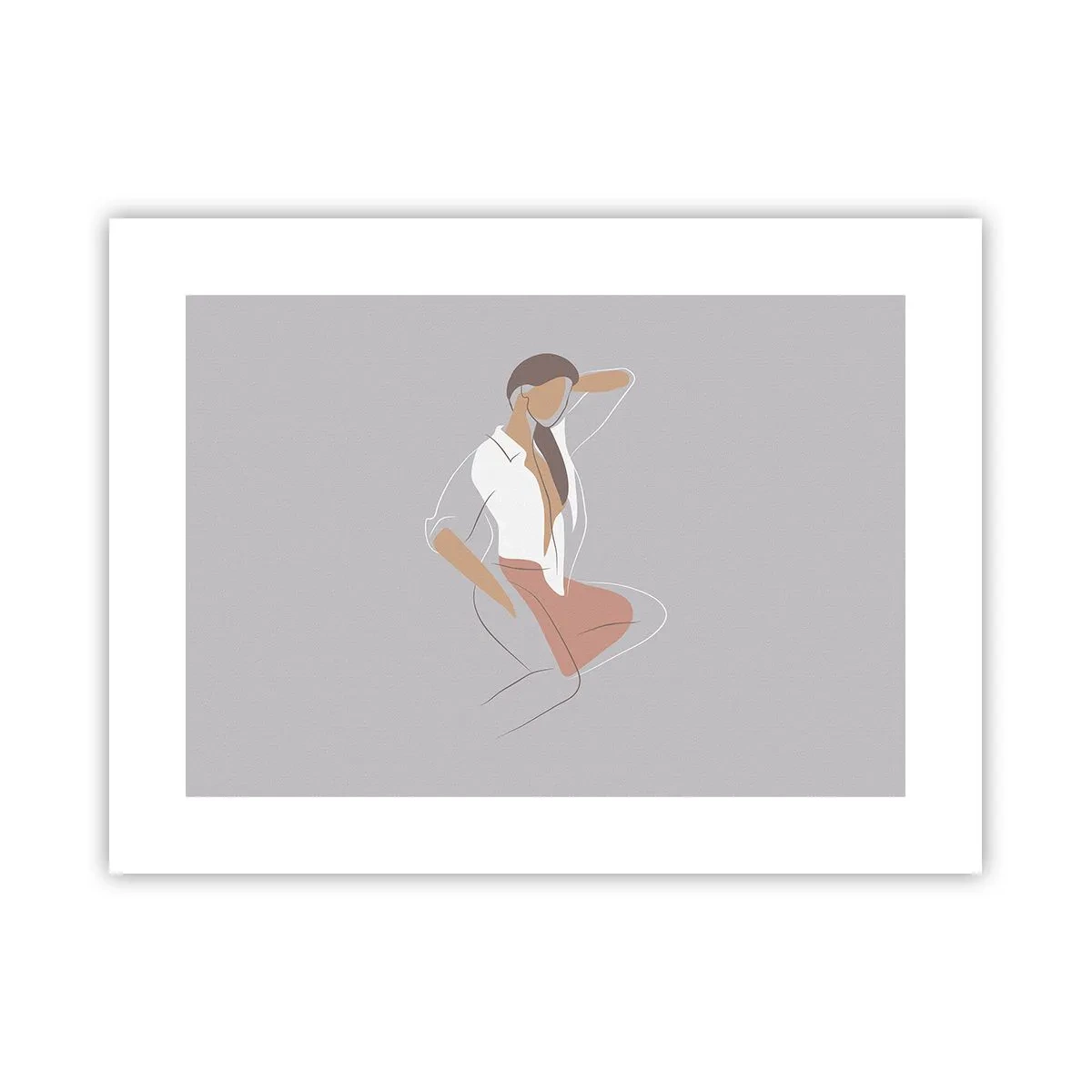 Plakat - Zarys wdzięku - 40x30 cm