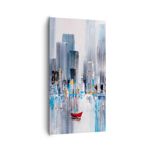 Obraz na płótnie - Metropolia nad zatoką - 65x120 cm