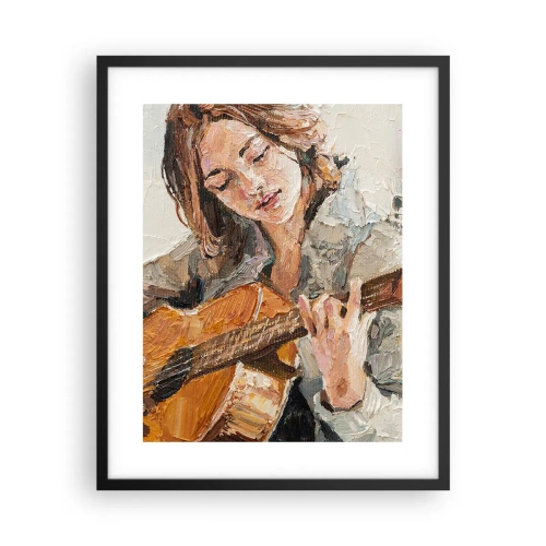 Plakat w czarnej ramie - Koncert na gitarę i dziewczęce serce - 40x50 cm