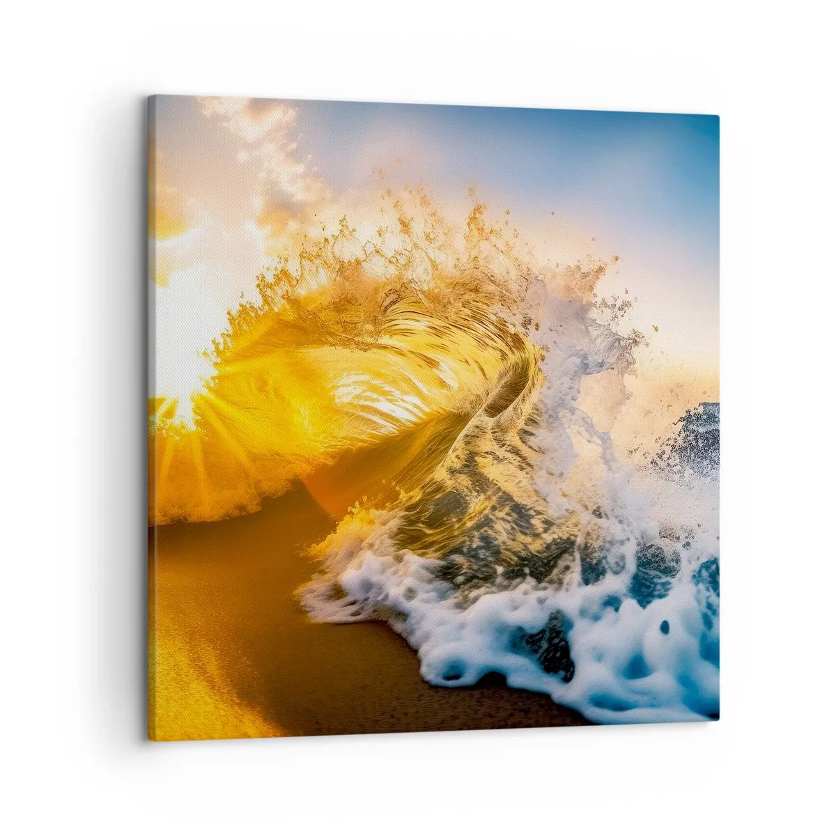 Obraz na płótnie - Zabawa na piasku - 50x50 cm