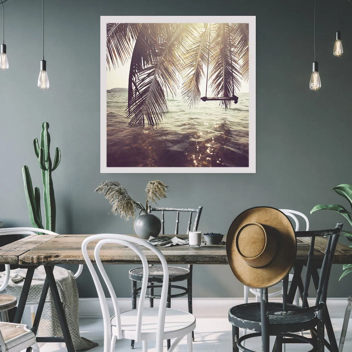 Plakat - Można bujać w obłokach do woli - 60x60 cm