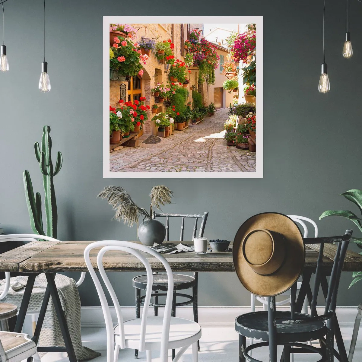 Plakat - W kwiatów powodzi - 60x60 cm