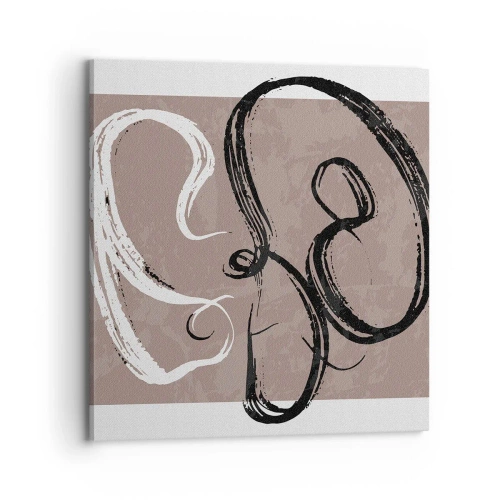 Obraz na płótnie - Kompozycja – poszukiwanie pełni - 70x70 cm