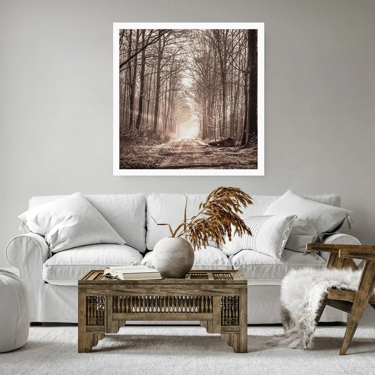 Plakat - Leśna katedra - 60x60 cm