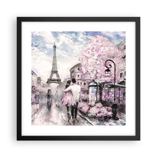 Plakat w czarnej ramie - Jak zakochac się, to tylko w… - 40x40 cm