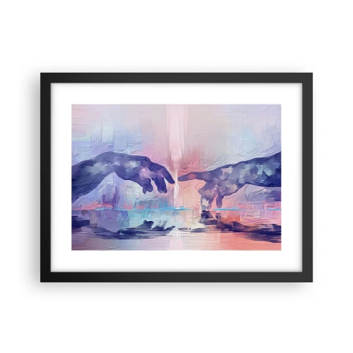 Plakat w czarnej ramie - Boska iskra życia - 40x30 cm