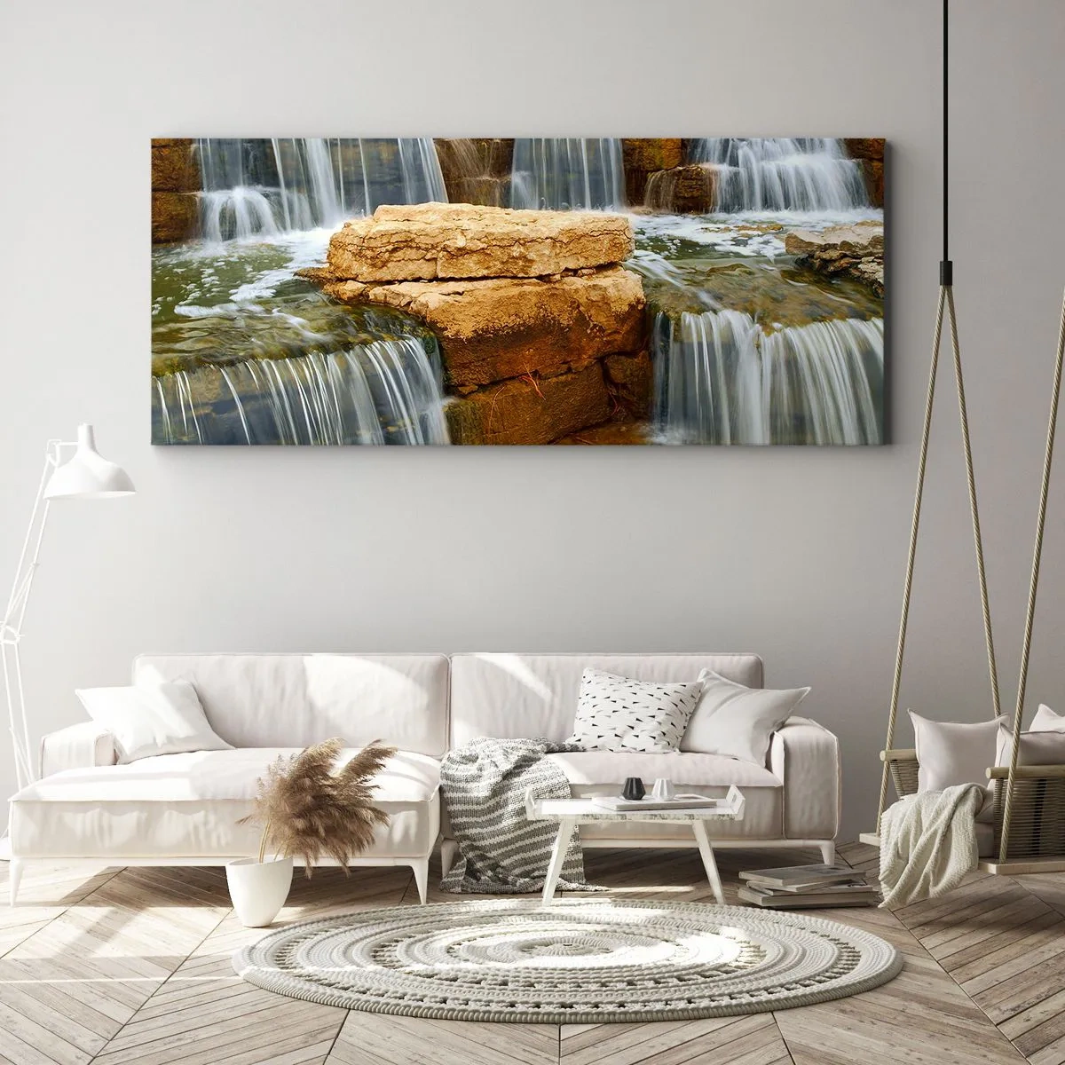 Obraz na płótnie - Schody do nieba - 90x30 cm