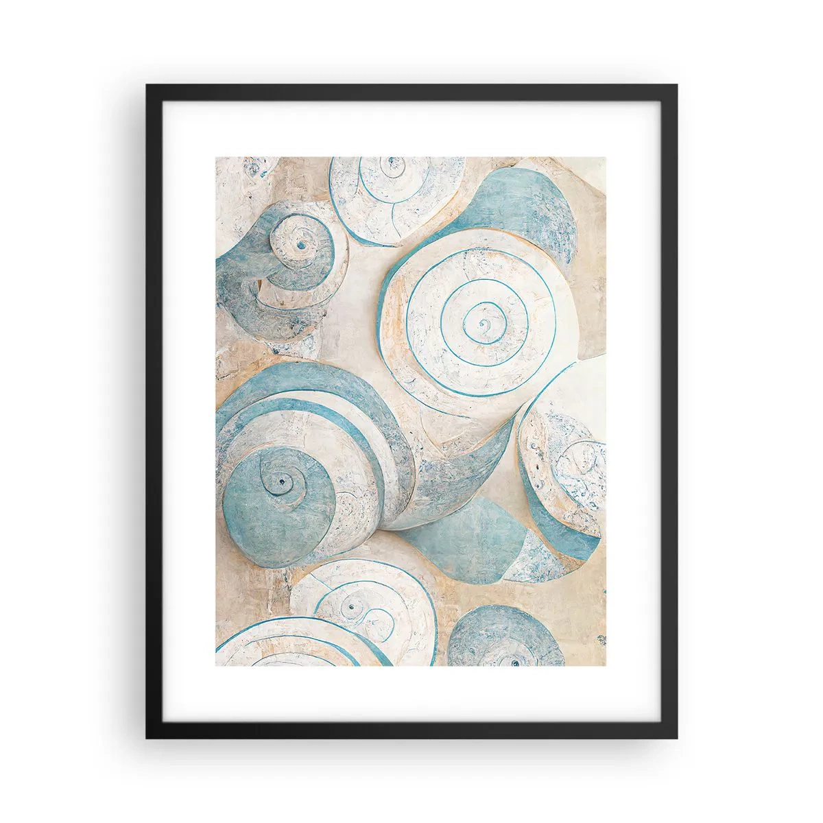 Plakat w czarnej ramie - Co kryje muszla? - 40x50 cm