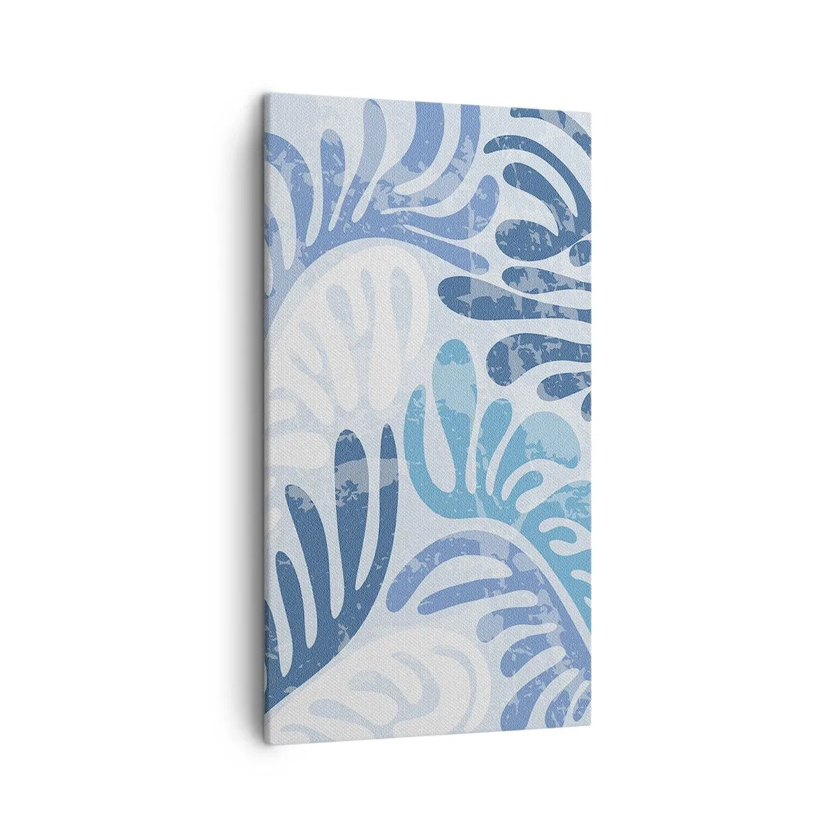 Obraz na płótnie - Błękitne paprocie - 45x80 cm