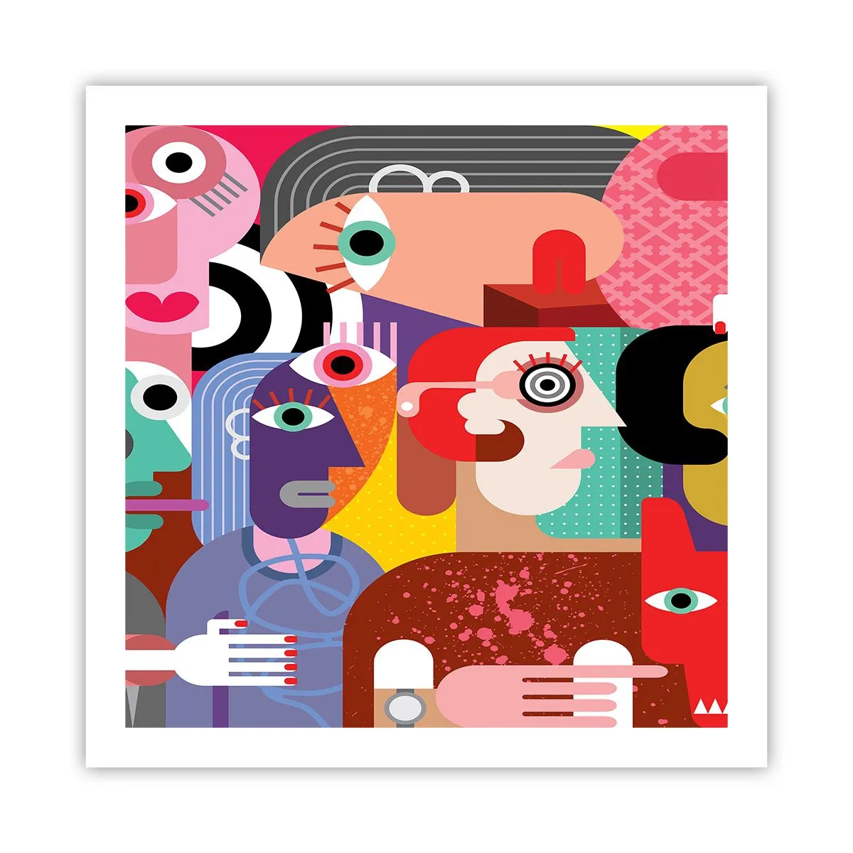 Plakat - My od pana Picassa - 60x60 cm