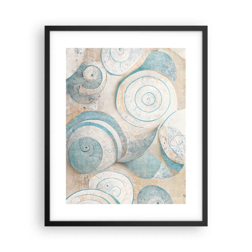 Plakat w czarnej ramie - Co kryje muszla? - 40x50 cm