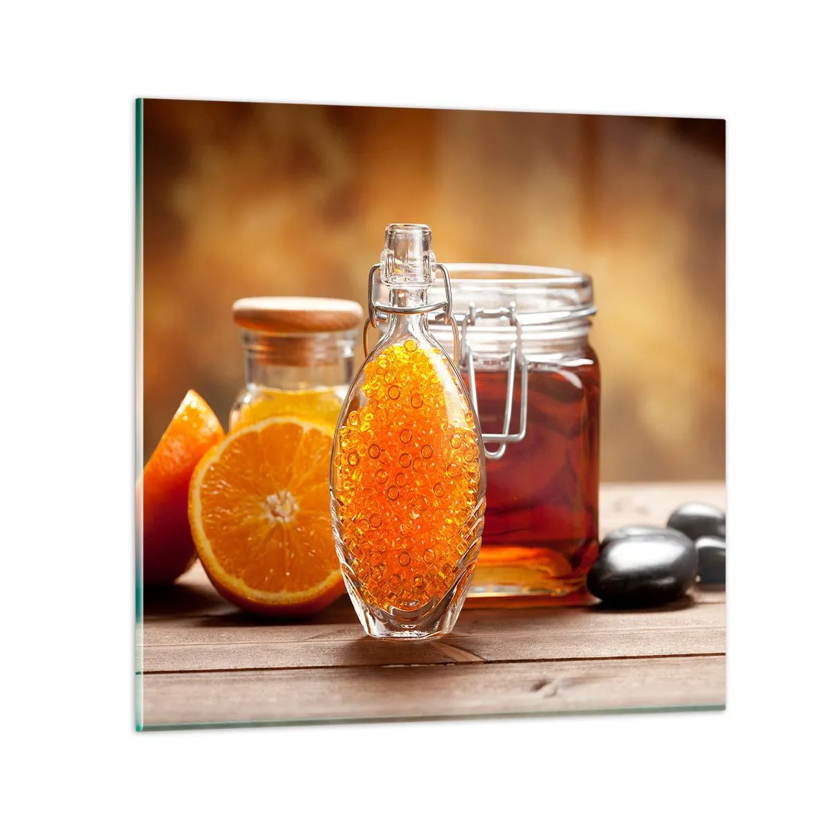 Obraz na szkle - Słoneczne smaki i aromaty - 50x50 cm