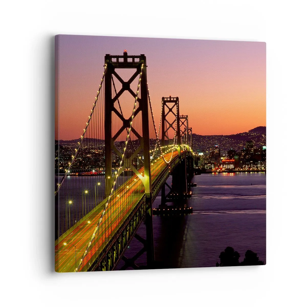 Obraz na płótnie - Wieczór we fiolecie - 40x40 cm