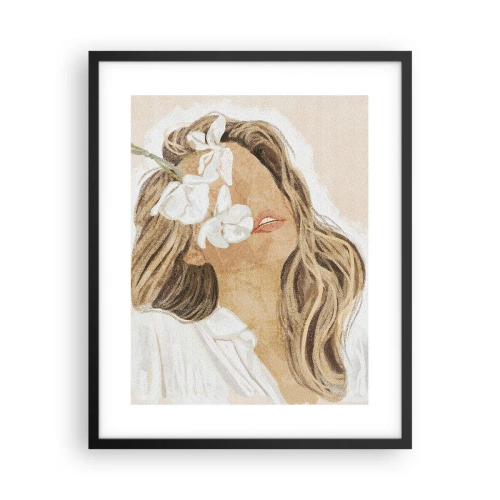 Plakat w czarnej ramie - Wśród kwiatów w uniesieniu - 40x50 cm