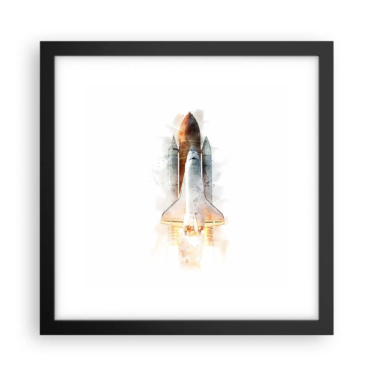 Plakat w czarnej ramie - Odkrywcy na start - 30x30 cm