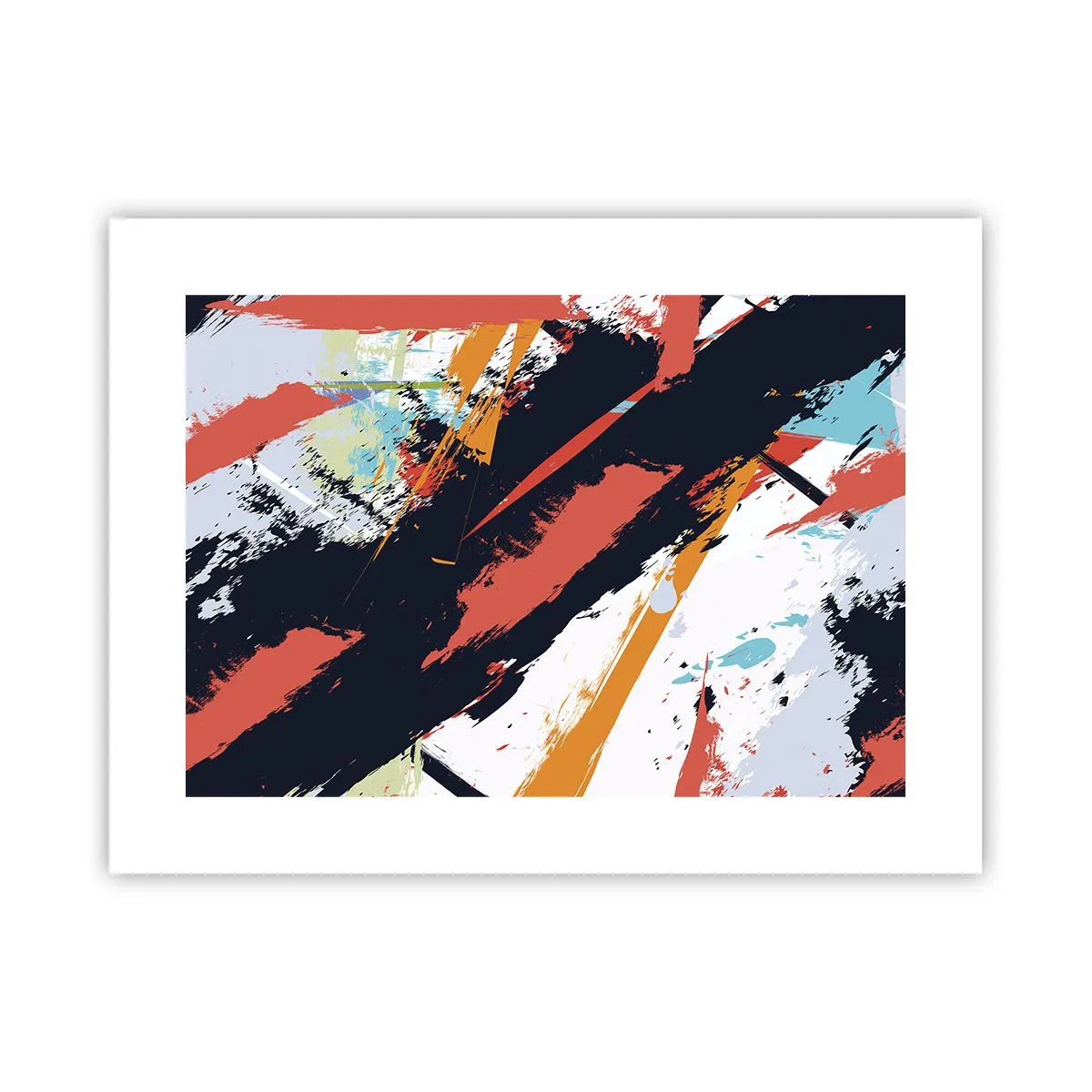 Plakat - Kompozycja dynamiczna - 40x30 cm
