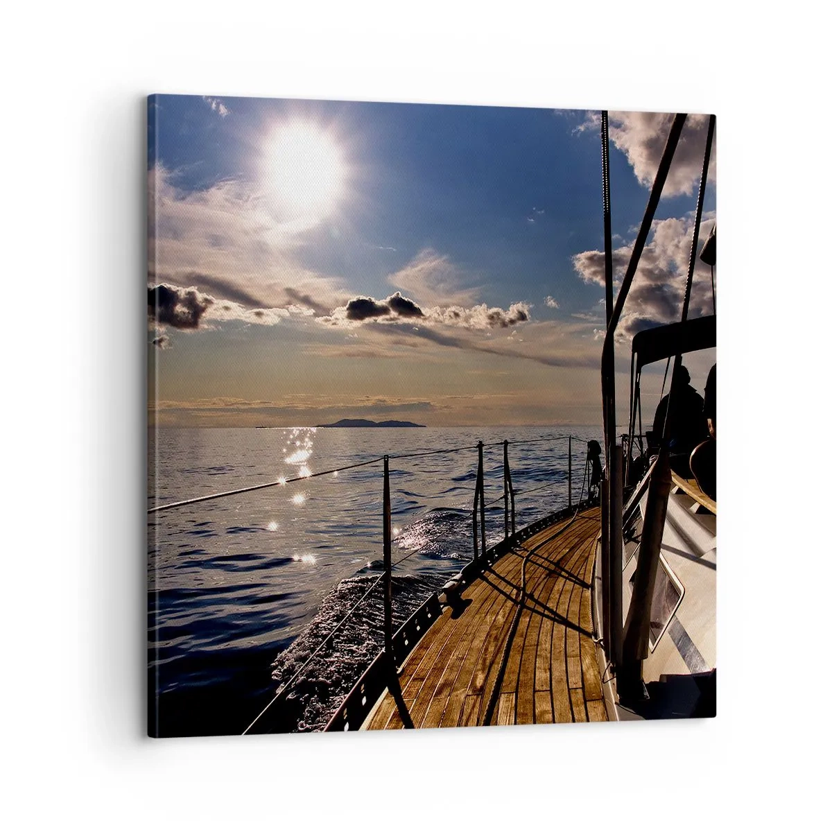Obraz na płótnie - Pod żaglami w stronę słońca - 60x60 cm