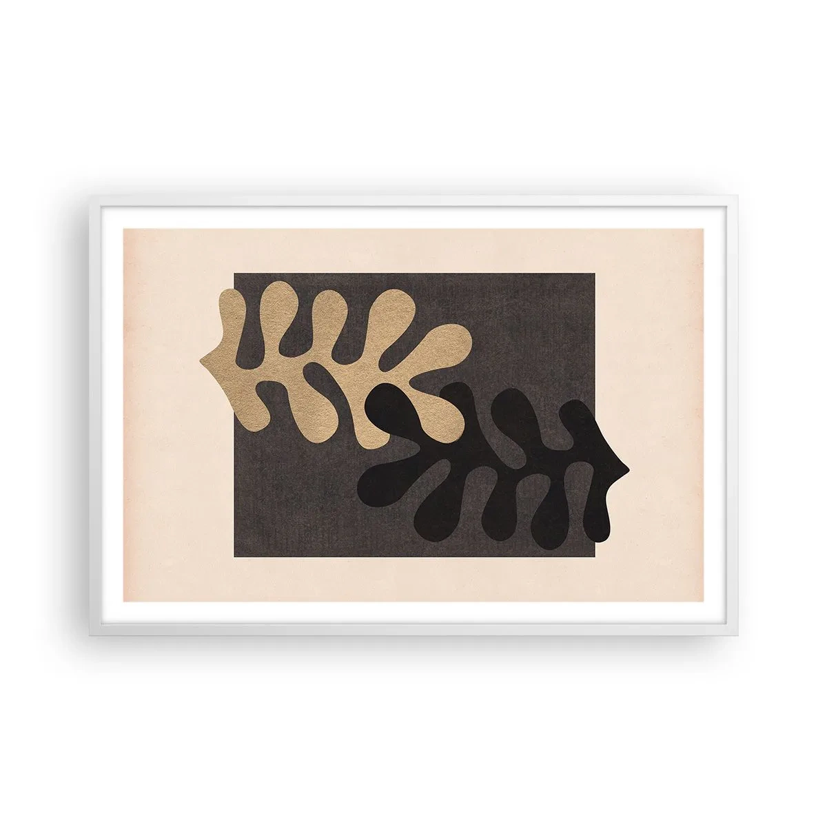 Plakat w białej ramie - Brak i dopełnienie - 91x61 cm