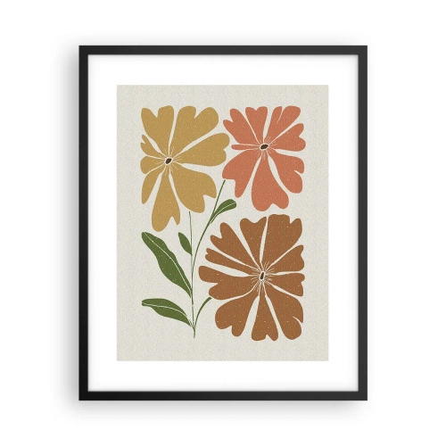 Plakat w czarnej ramie - Natura i geometria - 40x50 cm