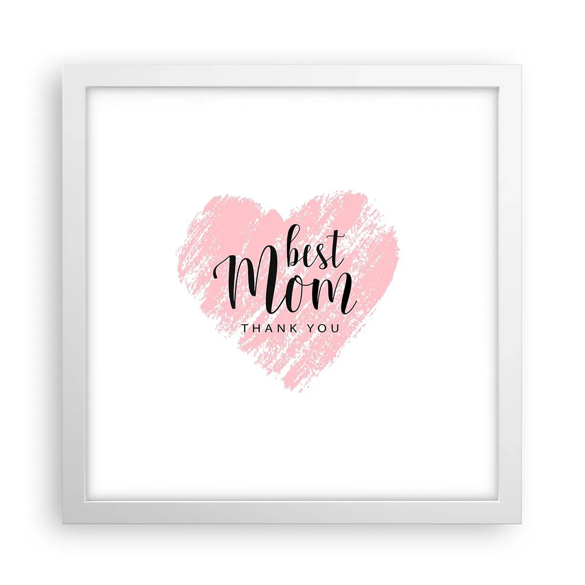 Plakat w białej ramie - Zawsze odpowiedni moment - 30x30 cm