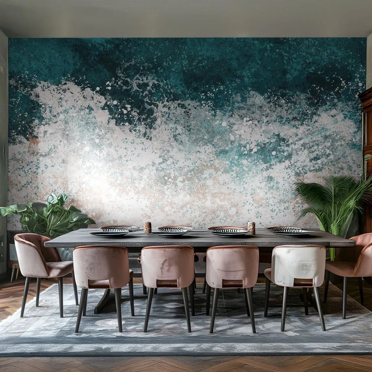 Fototapeta Premium Sand - Malarska fala uderzająca o piaszczystą plażę - 100x70cm - Morskie opowieści - Nowoczesna dekoracja ścienna do salonu, kuchni i sypialni ARTTOR