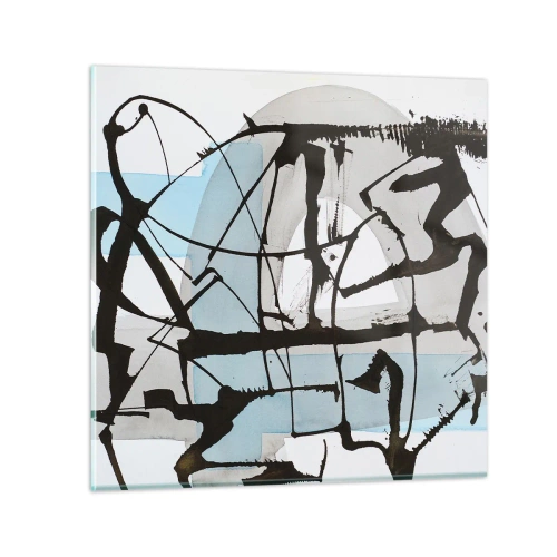 Obraz na szkle - Mimo wszystko błękitny - 30x30 cm