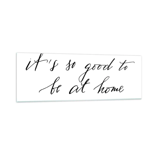 Obraz na szkle - Cała prawda - 90x30 cm