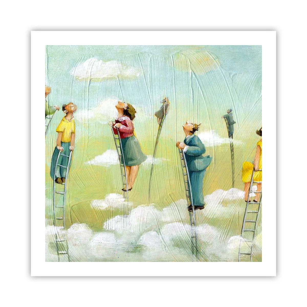 Plakat - Za swoim marzeniem - 60x60 cm