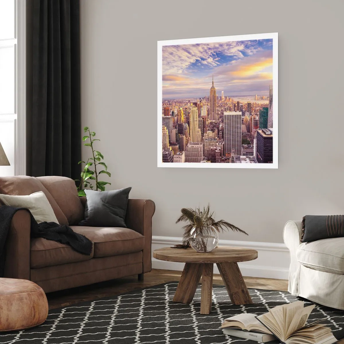 Plakat - Sięgnąć samych chmur - 60x60 cm