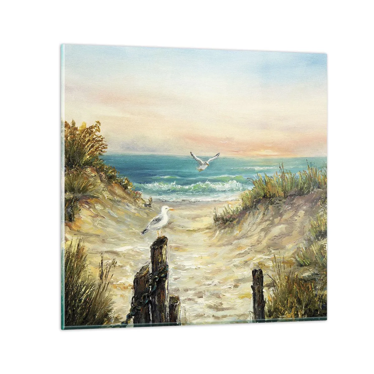 Obraz na szkle - Bezwietrzne zacisze - 40x40 cm