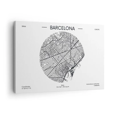 Obraz na płótnie - Anatomia Barcelony - 70x50 cm