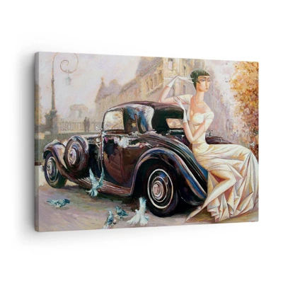 Obraz na płótnie - Elegancja w stylu retro - 70x50 cm