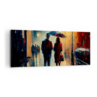 Obraz na płótnie - Miejska love story - 120x50 cm